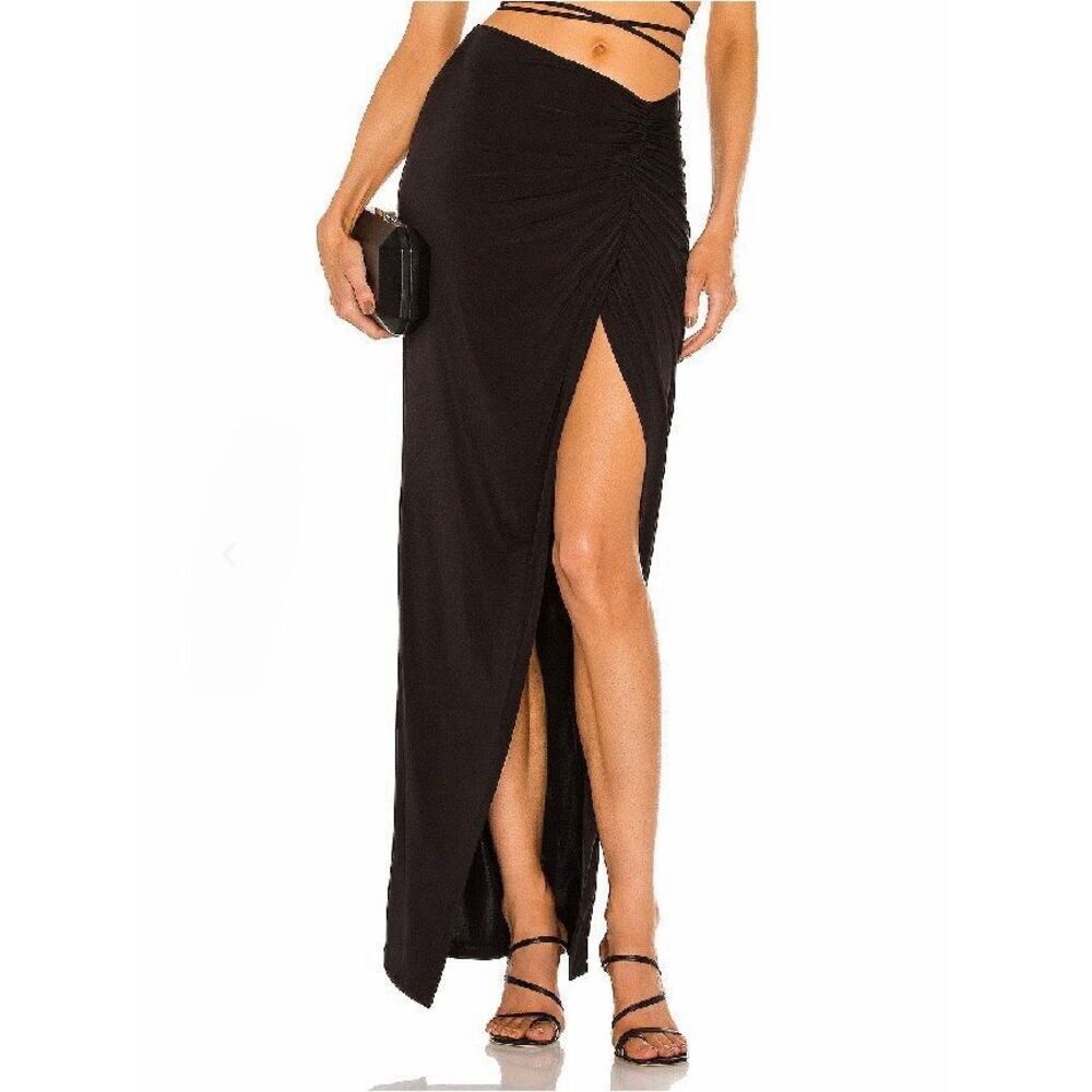 Michael Costello × REVOLVE Leah Maxi Skirt in Black Size M